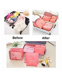 Shuang You Packing Cubes/Travel Pouch/Bag Suitcase Luggage Organiser Set of 6 (Black, Polyester)-thumb4