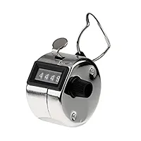 Wagela 014 4 Digits Hand Held Tally Counter Numbers Clicker || Beads Finger Counter (Steel)-thumb4