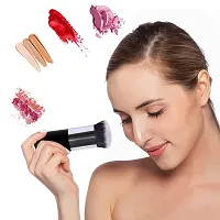 Wagela BEAUTY Professional Foundation Brush for Face Makeup, Face Powder Blending Brush(Black)-thumb1