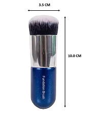Wagela BEAUTY Professional Foundation Brush for Face Makeup, Face Powder Blending Brush(Blue)-thumb3