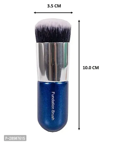 Wagela BEAUTY Professional Foundation Brush for Face Makeup, Face Powder Blending Brush(Blue)-thumb4