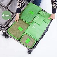 Shuang You Packing Cubes/Travel Pouch/Bag Suitcase Luggage Organiser Set of 6 (Green)-thumb3