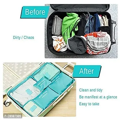 Shuang You Packing Cubes/Travel Pouch/Bag Suitcase Luggage Organiser Set of 6 (Grey, polyester)-thumb4
