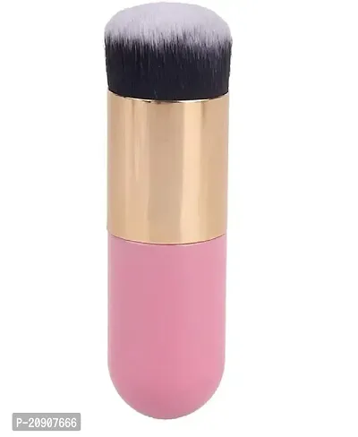 Wagela BEAUTY Professional Foundation Brush for Face Makeup, Face Powder Blending Brush (Pink)-thumb0
