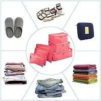 Shuang You Packing Cubes/Travel Pouch/Bag Suitcase Luggage Organiser Set of 6 (Maroon, polyester)-thumb4