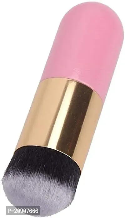 Wagela BEAUTY Professional Foundation Brush for Face Makeup, Face Powder Blending Brush (Pink)-thumb4