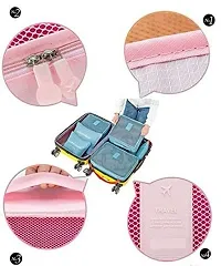 Shuang You Packing Cubes/Travel Pouch/Bag Suitcase Luggage Organiser Set of 6 (Baby Pink), Polyester-thumb2