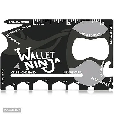 Wallet Ninja 18 in 1 Multi-purpose Credit Card Size Pocket Tool-thumb0