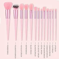 Wagela Beauty Professional Makeup Brush Makeup Brushes for Eyeshadow, Powder, Blush, Concealer, Eyebrow, Blush, Foundation Blending Brush Set With Brushes Pouch Set - 13 Piece-thumb3