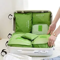 Shuang You Packing Cubes/Travel Pouch/Bag Suitcase Luggage Organiser Set of 6 (Green)-thumb1