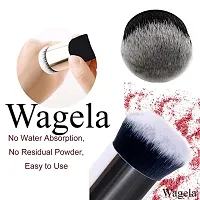 Wagela BEAUTY Professional Foundation Brush for Face Makeup, Face Powder Blending Brush(Black)-thumb2
