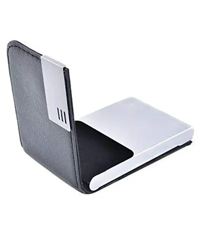 Wagela Sleek PU Leather Lightweight ATM Visiting Credit/Debit/ Visiting Card Holder Wallet Wallet with Magnetic Shut Professional PU Leather Stainless Wallet for Men Women - 1 Pc