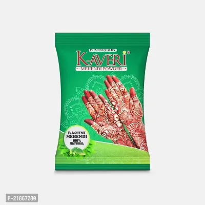 Kaveri Mehendi Powder 100% Natural Henna Powder for Hairs, Hands  Feet 250 gm (pack of 2)-thumb0