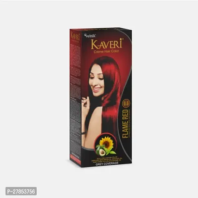 Kaveri Cregrave;me Hair Color Professional grade Ammonia-free (pack of 2) (Flame Red)
