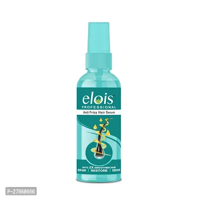 Elois Professional Anti Frizz Hair Serum For 2X Smoother Hair and Long Lasting Frizz control With Argan Oil, Almond Oil, Vitamin E to Instant Shine, Smoothness  Soft Hair (100ml)-thumb0