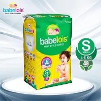 babelois Pant Style Diaper For Baby Overnight Absorption With Cotton Soft Advance Gel Technology 48 Baby Diapers Pants (Small 4 To 8 Kg), 48 Count-thumb3