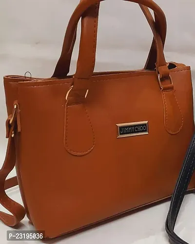 Stylish Brown Leather Handbags For Women-thumb0