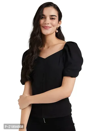 Elegant Cotton Blend Top For Women-thumb0