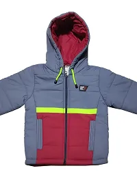 OZZY Kids Winterwear Boys Jacket(OZ10024-LightGrey-20)-thumb3
