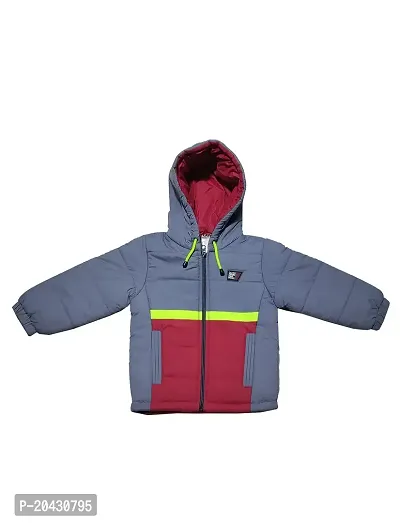 OZZY Kids Winterwear Boys Jacket(OZ10024-LightGrey-20)-thumb0