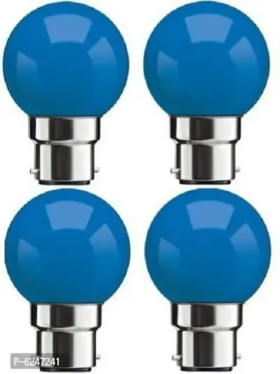 0.5 W Standard B22 Led Bulb -Blue,Pack Of 4