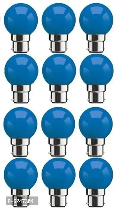 0.5 W Standard B22 Led Bulb -Blue,Pack Of 12