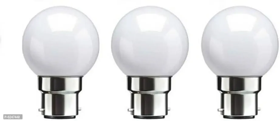 0.5 W Standard B22 Led Bulb -White,Pack Of 3-thumb0