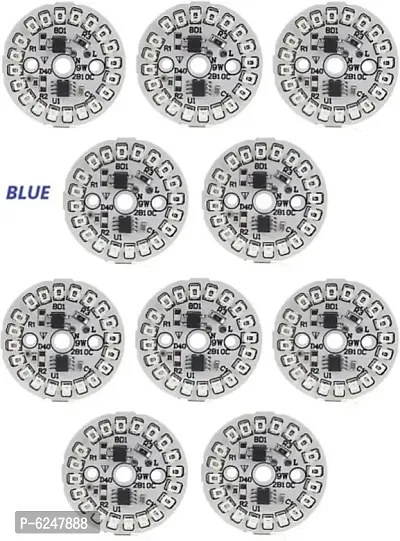 10 Pics 9 Watt Blue Direct On Board Led Bulb Raw Material Blue Color Light Electronic Hobby Kit-thumb0