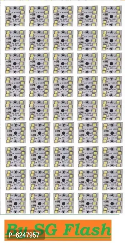 Republic 40 Pieces 9W MCPCD Led Raw Material For Led Bulb Light - 40 Square Led Electronic Components Electronic Hobby Kit-thumb0
