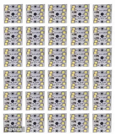 Republic Pack Of 30 9W MCPCD Led Raw Material For Led Bulb Light - 30 Square Led Electronic Components Electronic Hobby Kit-thumb0