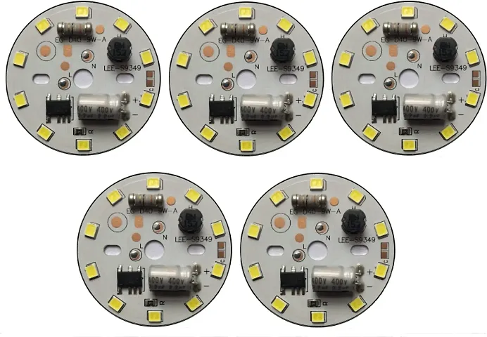 9 Watt Alfa Dob-Direct On Board Led Bulb Raw Material White Color Light Electronic