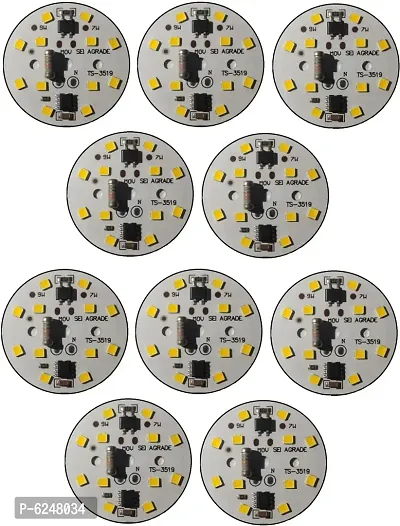 10 Pcs 9,7 Watt Alfa Dob Yellow -Warm White  Color -Direct On Board Led Bulb Raw Material Yellow -Warm White  Color Light Electronic Hobby Kit-thumb0