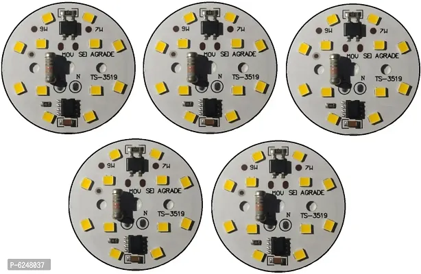 5 Pcs 9,7 Watt Alfa Dob Yellow Color -Direct On Board Led Bulb Raw Material Yellow Color Light Electronic Hobby Kit