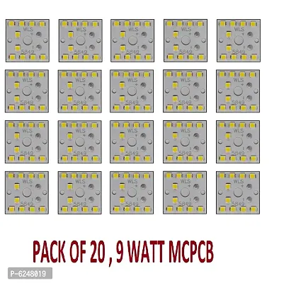 20 Pcs 9 Watt MCPCD Led Bulb Raw Material Cool day White Color Light Electronic Hobby Kit