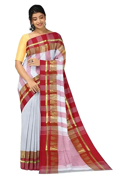 Trending Cotton Saree without Blouse piece 