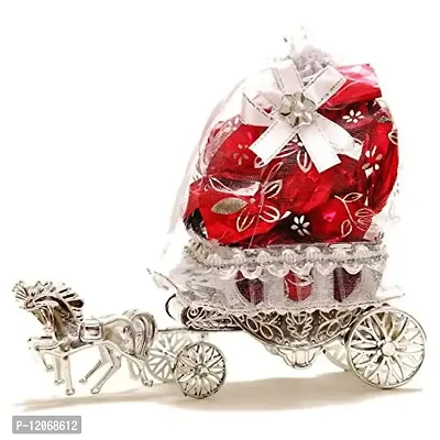 Skylofts 10pcs Assorted Chocolates Horse Decoration Gift with 10pc Dori Rakhi Gifts for Brother-thumb2