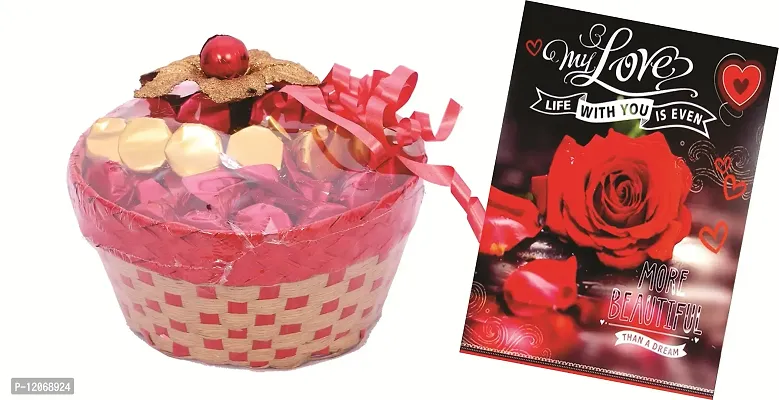 Skylofts Lovely Chocolate Basket (with a Love Card)