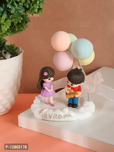 Chocozone Couple Showpiece Miniature Gifts Boy  Girl Valentine Gift for Girls Proposal Gift for Girlfriend-thumb4