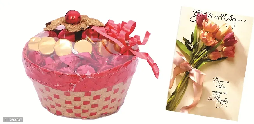 Skylofts Lovely Chocolate Basket (with get Well Soon Card)-thumb0