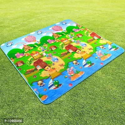 Skylofts Waterproof Double Side Playmat for Babies Crawling Mat for Kids Picnic Baby Mat/Playmat for Kids (Large Size Random Print) with Zip Bag (6feet* 4feet)-thumb3