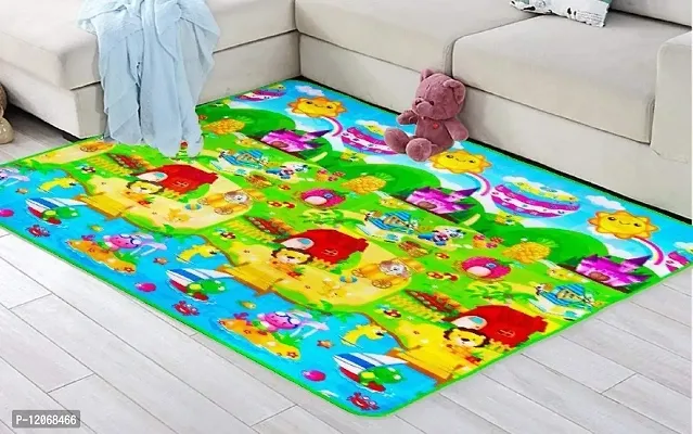 Skylofts Waterproof Double Side Playmat for Babies Crawling Mat for Kids Picnic Baby Mat/Playmat for Kids (Large Size Random Print) with Zip Bag (6feet* 4feet)-thumb4