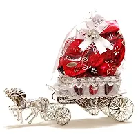 Skylofts Horse Chocolate Cart with 10 Pcs Assorted Chocolates Bhai Dooj Gifts for Brother-thumb1