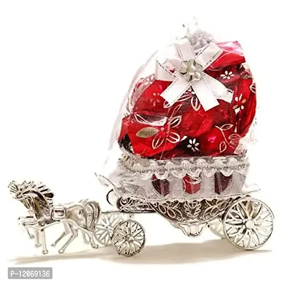Skylofts Horse Chocolate Cart with 10 Pcs Assorted Chocolates Bhai Dooj Gifts for Brother-thumb2