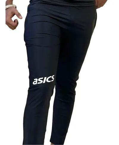 Stylish Blend Solid Track Pants For Men