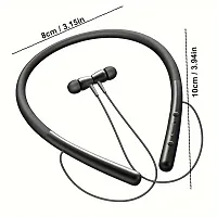 Neckband True Wireless Bluetooth Earphones with 38 Hours Playtime  Compatible for all Smartphones (Black)-thumb3