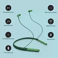 Sports In Ear Bluetooth Neckband Earphone (GREEN)-thumb1