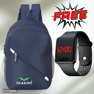 Trendy 45L Unisex Backpack With LED Digital Watch-thumb0