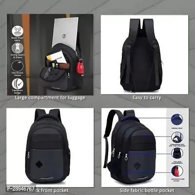 Stylish Solid Waterproof Backpacks For Unisex