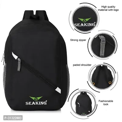 Trendy 35L Unisex Backpack With LED Digital Watch-thumb4