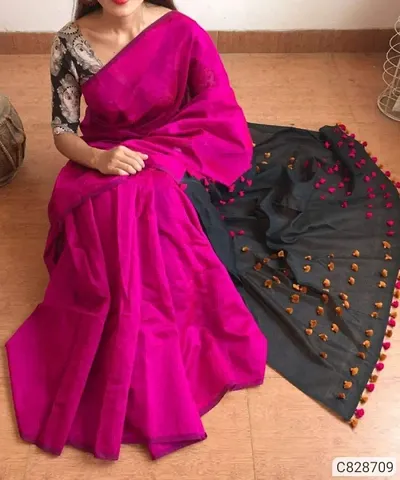 Alluring Cotton Silk Saree with Blouse piece 